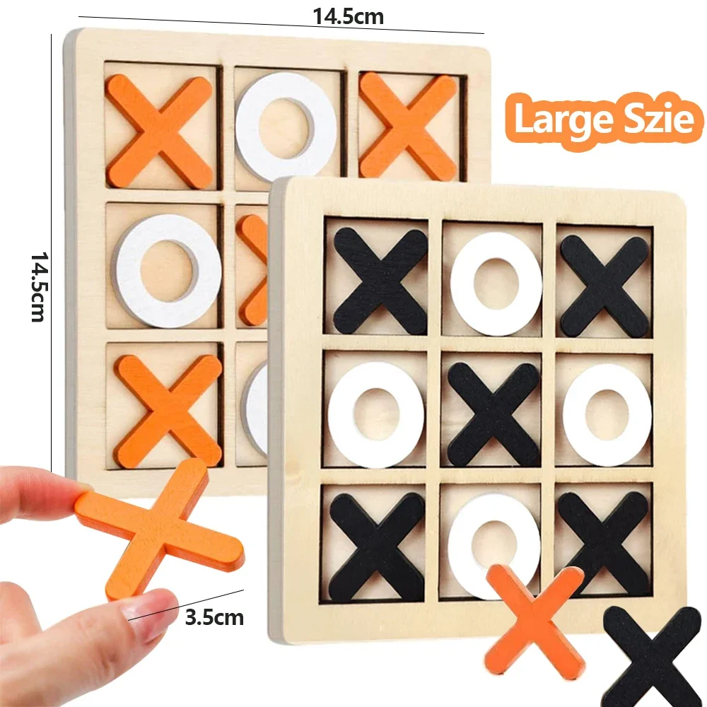 Board Game With Questions - Legno XO Tic Tac Toe Gioco
