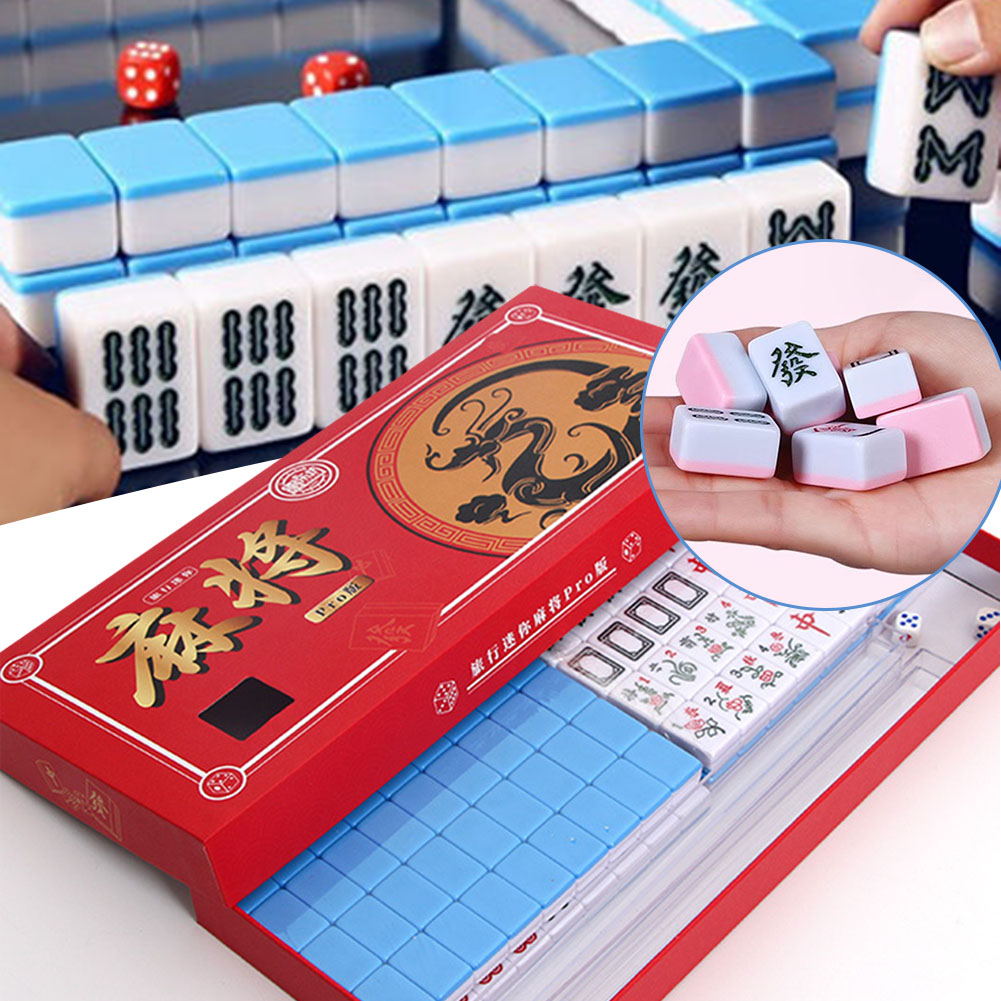 Board Game Master - Mini Mahjong da viaggio portatile Set