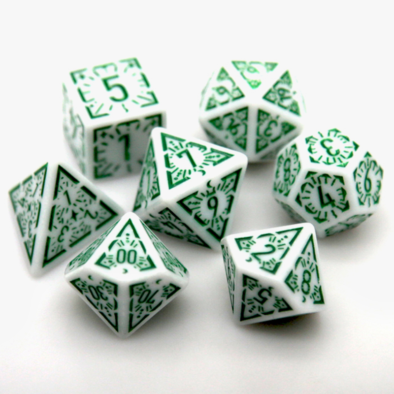 Board Game Rpg - 7 pz/set multi-faccia dadi nuove texture