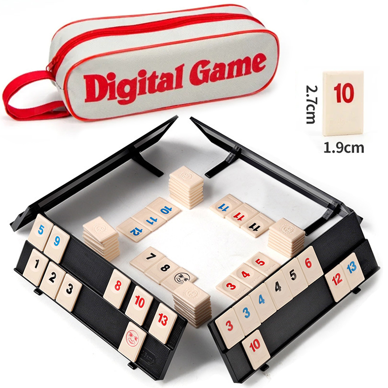 Board Game Master - Gioco Rummy Cube con 4 rack,
