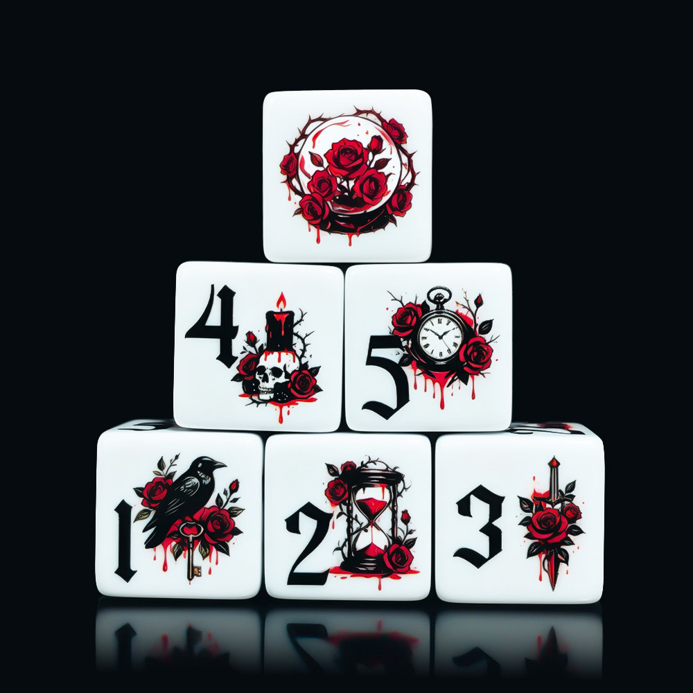 Set di 12 Dadi Acrilici D6 da  - Board Game Print recensione e prezzo