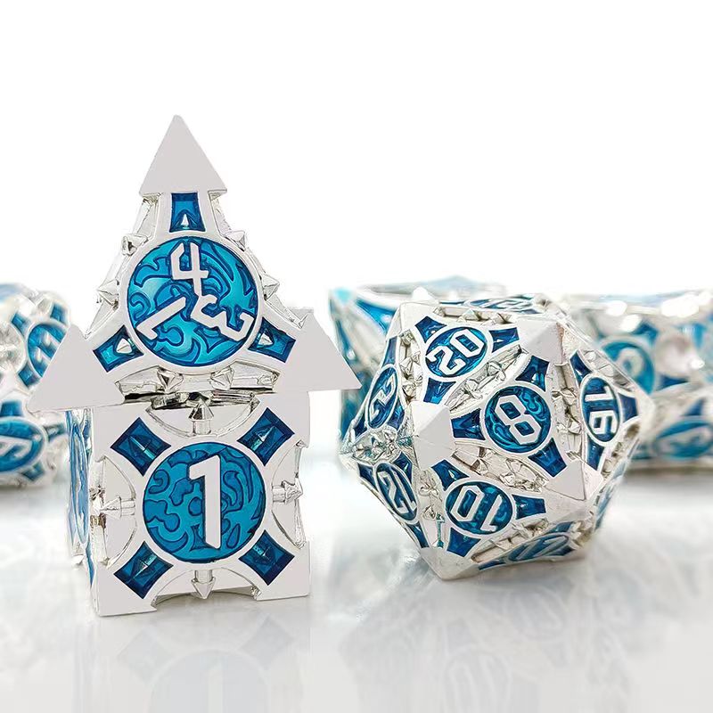 7 pz Cosplay D4-D20 DND ottone - Board Game Rpg recensione e prezzo