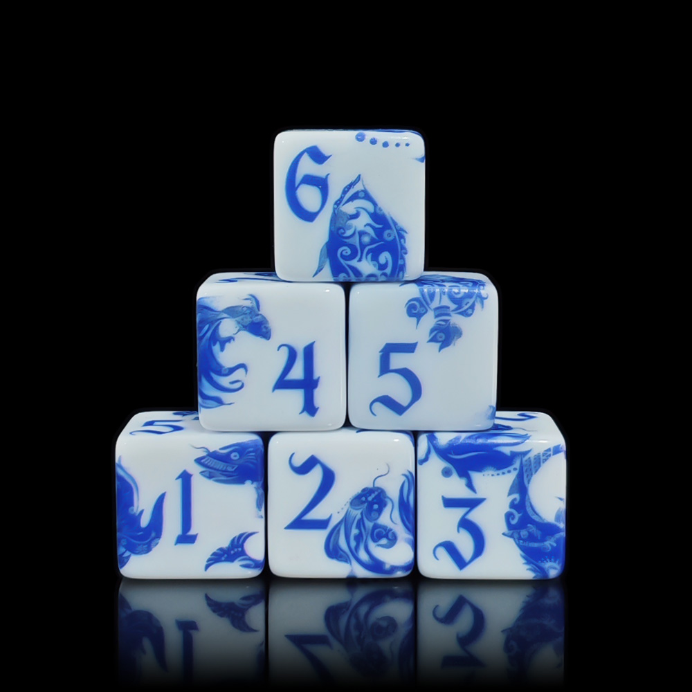 12 pezzi di dadi D6 in porcell - Board Game Rpg recensione e prezzo