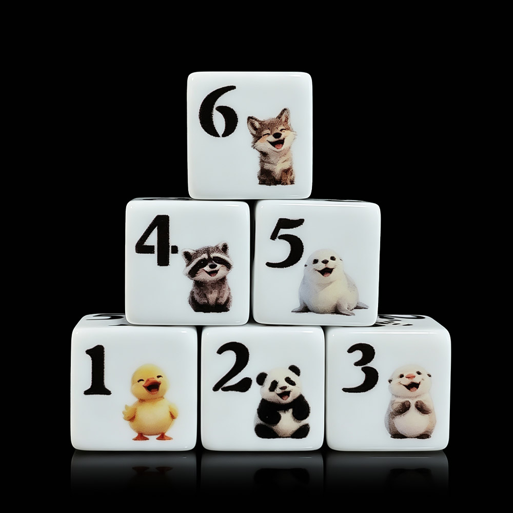 12 pezzi di dadi D6 in acrilic - Board Game Print recensione e prezzo
