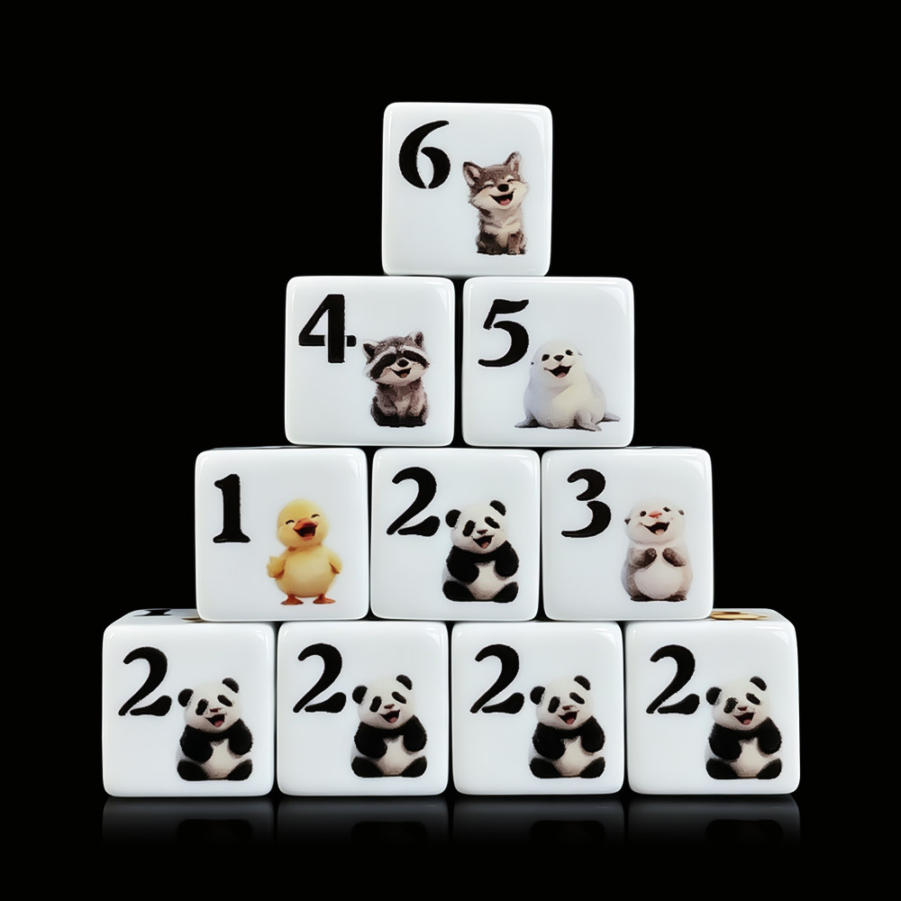 12 pezzi di dadi D6 in acrilic - Board Game Print recensione e prezzo