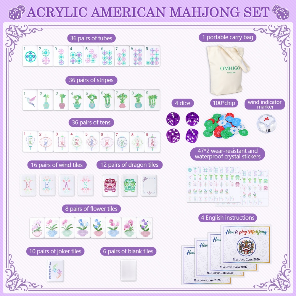 Set Mahjong Americano in Acril - Board Game Master recensione e prezzo