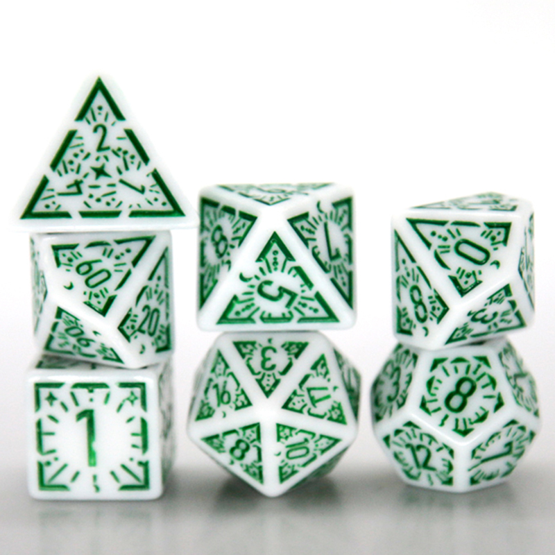 7 pz/set multi-faccia dadi nuo - Board Game Rpg recensione e prezzo